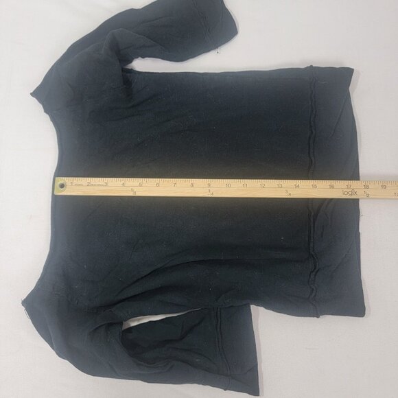 BandMerch Bleeding Through Women's Black 1/2 Sleeve Pullover Shirt Top SMALL - Picture 5 of 6